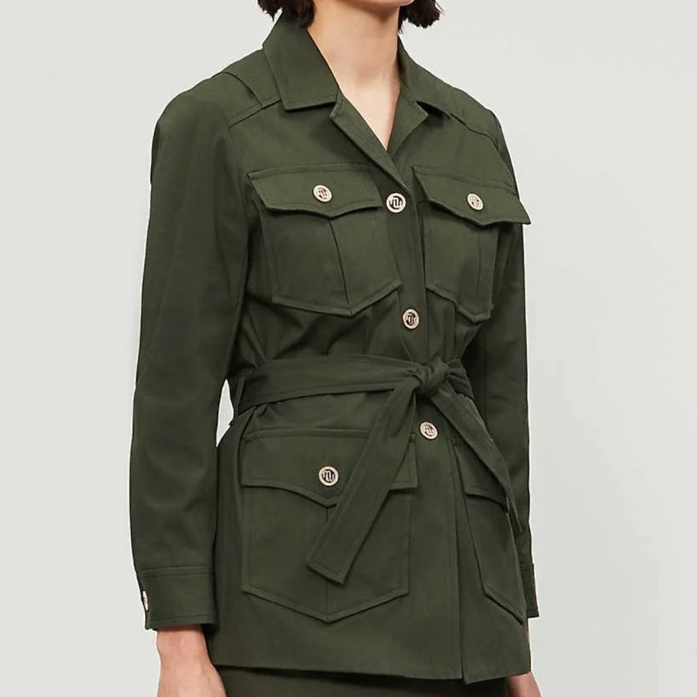 Maje Guesna Dark Khaki Jacket (NWT)